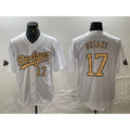 Los Angeles Dodgers #17 Shohei Ohtani Number White BUTLER 2022 All Star Stitched Cool Base Jerseys