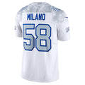 B.Bills #58 Matt Milano White BUTLER 2025 Rivalries Collection Limited Jersey