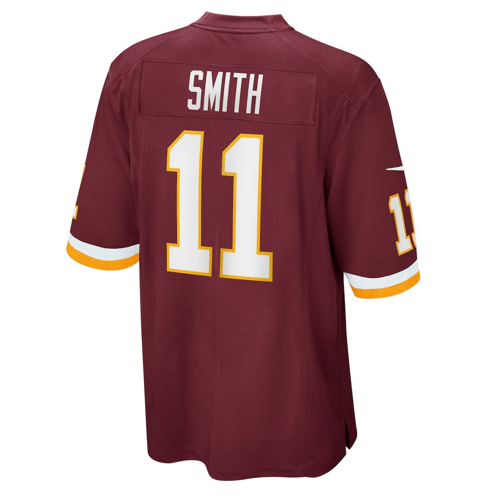 W.Football Team #11 Alex Smith Burgundy BUTLER Game Player Jersey