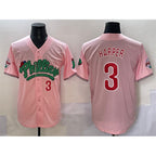 Philadelphia Phillies #3 Bryce Harper Pink BUTLER Phanatic Limited Stitched Jersey