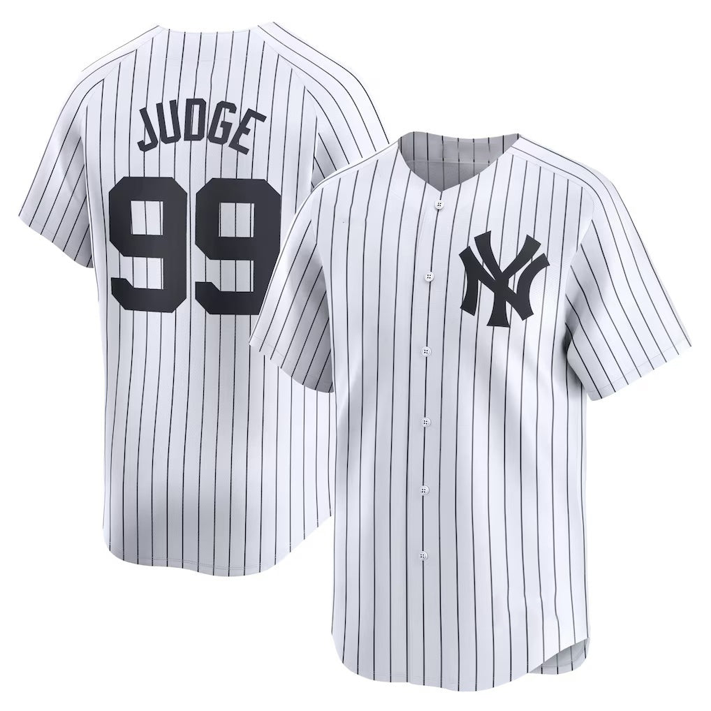 New York Yankees #99 Aaron Judge White BUTLER Home Limited Player Jerseys