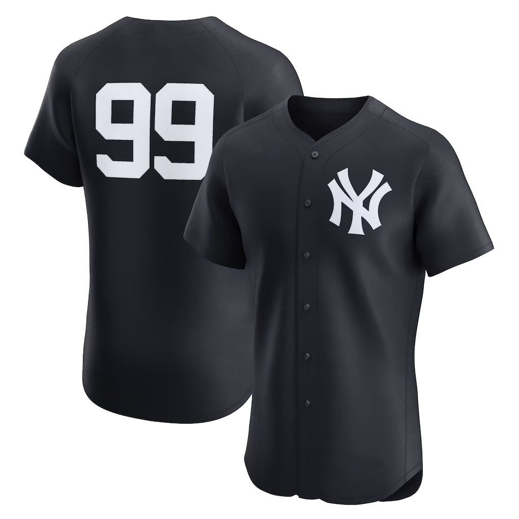 New York Yankees #99 Aaron Judge Navy BUTLER Alternate 2 Elite Jersey