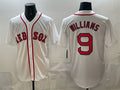 Boston Red Sox #9 Ted Williams White BUTLER Cool Base Stitched Jersey