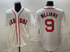 Boston Red Sox #9 Ted Williams White BUTLER Cool Base Stitched Jersey