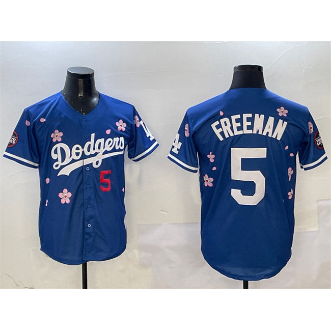 Los Angeles Dodgers #5 Freddie Freeman Royal BUTLER 2025 Tokyo Series Limited Stitched Jersey