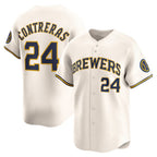 Milwaukee Brewers #24 William Contreras Cream BUTLER Home Limited Player Jersey