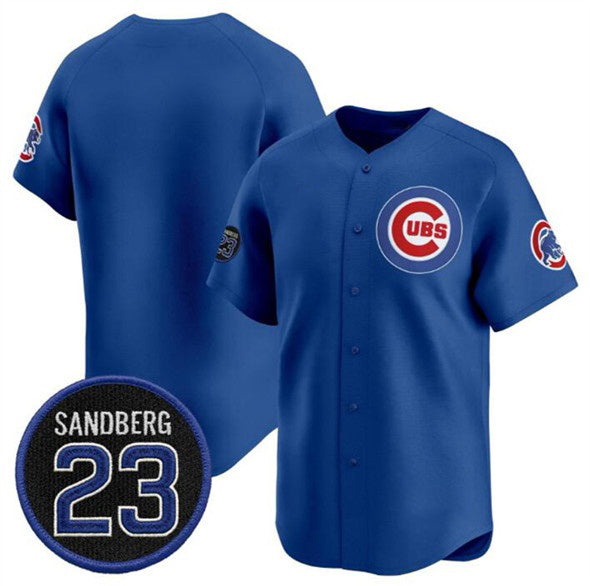 Chicago Cubs Blank Royal BUTLER 'Ryne Sandberg Tribute' Vapor Limited V2 Stitched Jersey