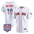 Boston Red Sox #19 Roman Anthony Player White BUTLER USA 250 Fourth of July Limited Home Game Stitched Jerseys
