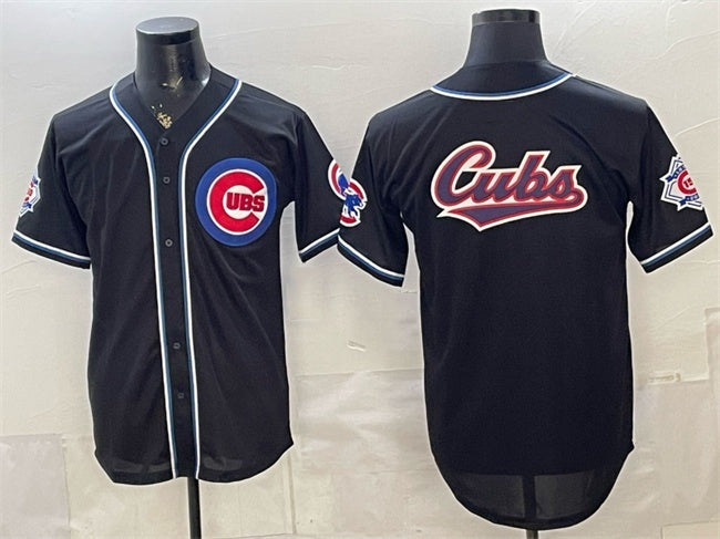 Chicago Cubs Team Big Logo 2026 Fashion Replica Black BUTLER Out Stitched Jersey