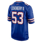 B.Bills #53 Lloyd Cushenberry III Royal BUTLER Team Game Jersey