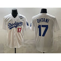 Los Angeles Dodgers #17 Shohei Ohtani White BUTLER 2025 World Series Home Limited Stitched Jersey