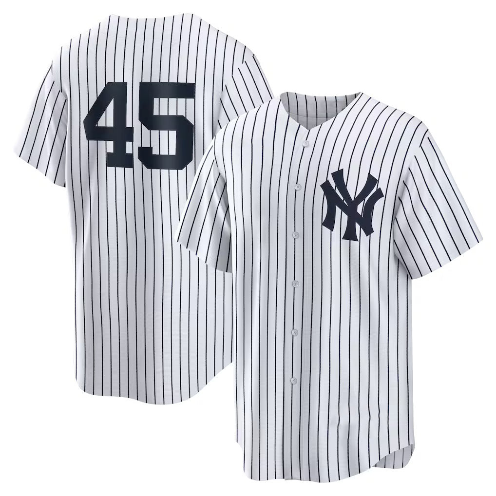 New York Yankees #45 Gerrit Cole White BUTLER Home Replica Player Name Jersey