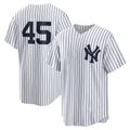 New York Yankees #45 Gerrit Cole White BUTLER Home Replica Player Name Jersey