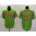 Philadelphia Phillies #3 Bryce Harper Number Green BUTLER With Patch Stitched Cool Base Jersey