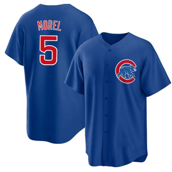Chicago Cubs #5 Christopher Morel Chicago Blue BUTLER Cool Base Stitched Jersey