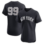 New York Yankees #99 Aaron Judge Navy BUTLER Alternate 1 Elite Player Jersey