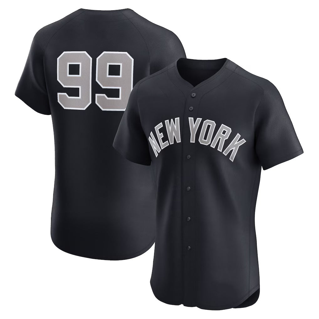 New York Yankees #99 Aaron Judge Navy BUTLER Alternate 1 Elite Player Jersey
