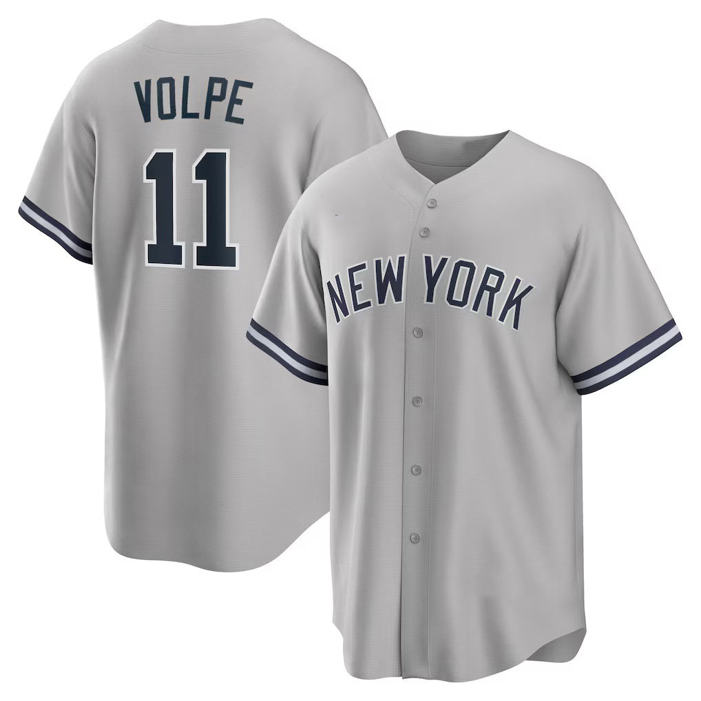 New York Yankees #11 Anthony Volpe Gray BUTLER Road Replica Jersey