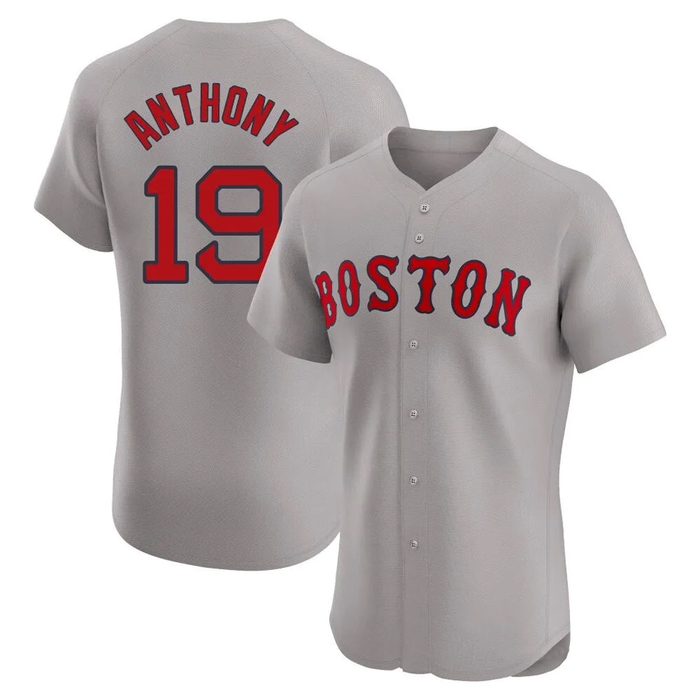 Boston Red Sox #19 Roman Anthony Player Gray BUTLER Road Limited Elite Home Game Stitched Jerseys1