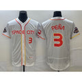 Houston Astros #3 Jeremy Pena Number White BUTLER 2023 City Connect Flex Base Stitched Jersey 3