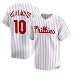 Philadelphia Phillies #10 J.T. Realmuto White BUTLER Home Limited Player Jersey