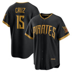 Pittsburgh Pirates #15 Oneil Cruz Black BUTLER 2026 City Connect Stadium Jersey