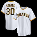 Pittsburgh Pirates #30 Paul Skenes White BUTLER Home Replica Jersey
