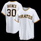 Pittsburgh Pirates #30 Paul Skenes White BUTLER Home Replica Jersey