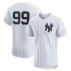 New York Yankees #99 Aaron Judge White BUTLER Home Elite Player Jersey