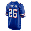 B.Bills #26 Ty Johnson Royal BUTLER Team Game Jersey