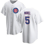 Chicago Cubs #5 Christopher Morel Chicago White BUTLER Cool Base Stitched Jersey