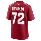A.Cardinals #72 Hjalte Froholdt Cardinal BUTLER Team Game Jersey