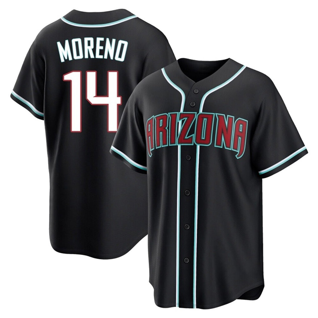Arizona Diamondbacks #14 Gabriel Moreno Player Black BUTLER Home Game Stitched Jerseys
