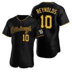 Pittsburgh Pirates #10 Bryan Reynolds Black BUTLER Alternate 2nd Pittsburgh Flex Base Jersey