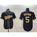 Los Angeles Dodgers #5 Freddie Freeman Black Gold BUTLER 2024 World Series Champions Limited Stitched Jersey