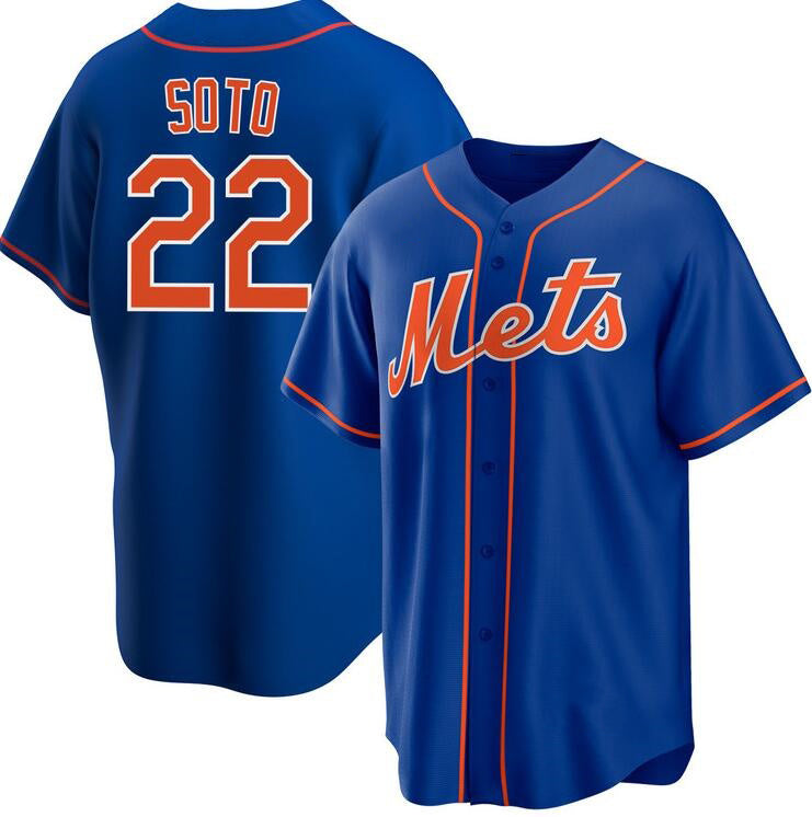 New York Mets #22 Juan Soto Royal BUTLER 2024 Cool Base Limited Stitched Jersey