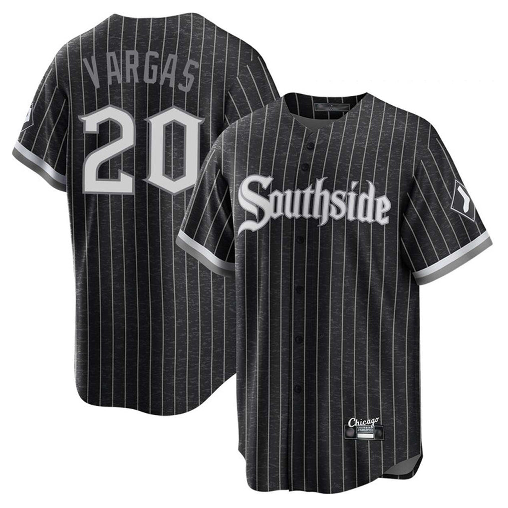 Chicago White Sox #20 Miguel Vargas Player Black BUTLER City Connect Home Game Stitched Jerseys