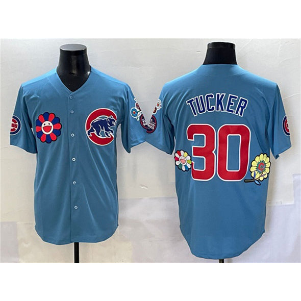 Chicago Cubs #30 Kyle Tucker Blue BUTLER 2025 Tokyo Series 2nd Alternate Limited Stitched Jersey