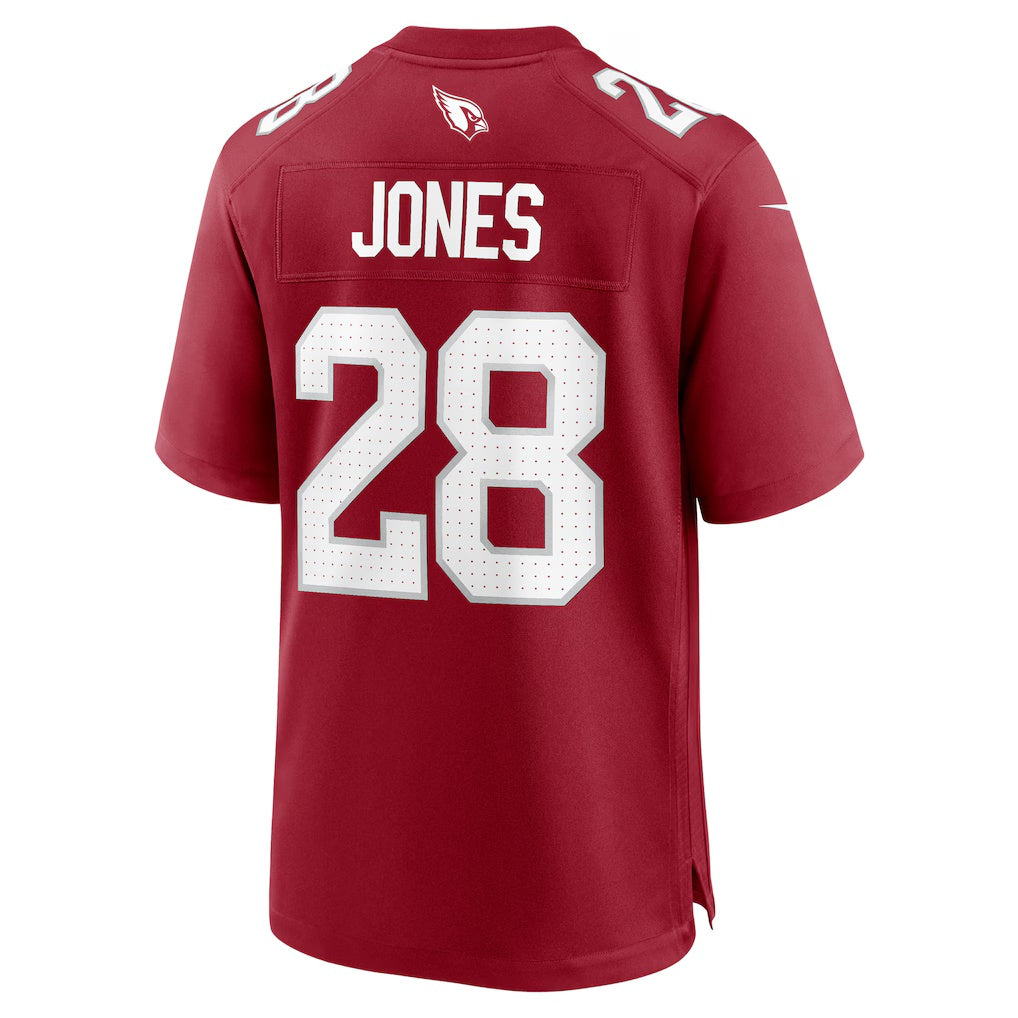 A.Cardinals #28 Elijah Jones Cardinal BUTLER Team Game Jersey