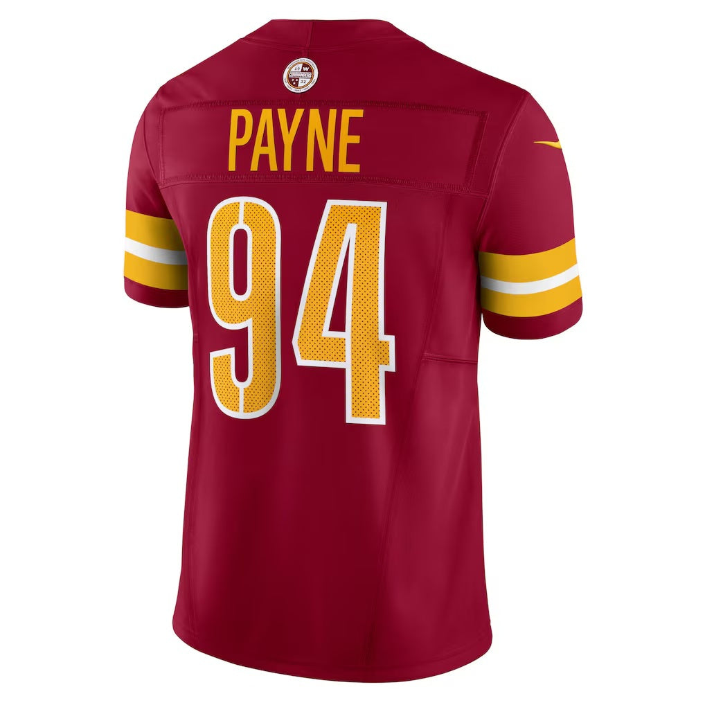 W.Commanders #94 Daron Payne Burgundy BUTLER Vapor F.U.S.E. Limited Jersey