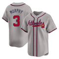 Atlanta Braves #3 Dale Murphy Player Gray BUTLER Limited Home Game Stitched Jerseys