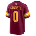 W.Commanders #0 Mike Sainristil Burgundy BUTLER Game Jersey 2