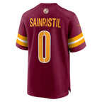 W.Commanders #0 Mike Sainristil Burgundy BUTLER Game Jersey 2