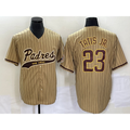 San Diego Padres #23 Fernando Tatis Jr Tan BUTLER NEW 2023 Cool Base Stitched Jersey