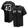 Boston Red Sox #40 Willson Contreras Player Black BUTLER Home Game Stitched Jerseys