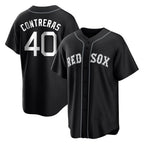 Boston Red Sox #40 Willson Contreras Player Black BUTLER Home Game Stitched Jerseys