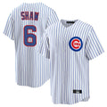 Chicago Cubs #6 Matt Shaw Player White BUTLER Game Home Stitched Jerseys