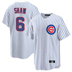 Chicago Cubs #6 Matt Shaw Player White BUTLER Game Home Stitched Jerseys