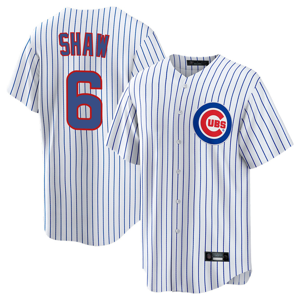 Chicago Cubs #6 Matt Shaw Player White BUTLER Game Home Stitched Jerseys