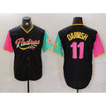 San Diego Padres #11 Yu Darvish Black BUTLER Fashion Jersey
